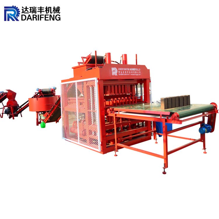 DF7-10 Automatic interlocking clay brick machine production line hydraulic compressed earth soil brick making machine