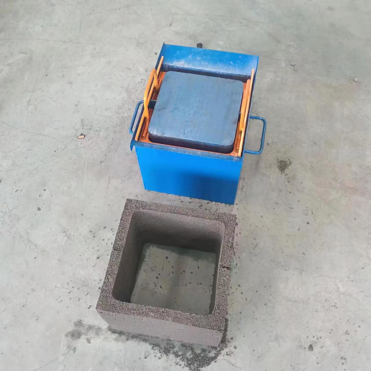 cement interlocking brick making machinery hollow block making machine