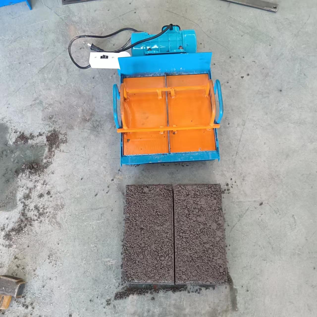 cement interlocking brick making machinery hollow block making machine