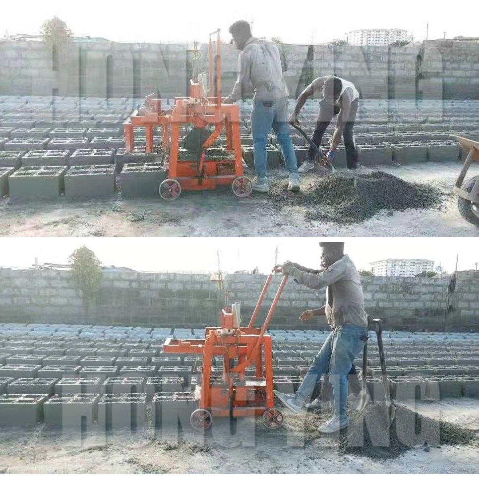 QMY2-40 Small moving brick making machinery with profitable projects