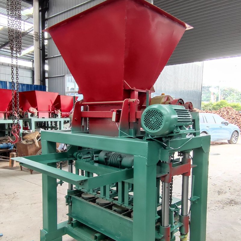 Convenient & Fast Brick Machine Production Line Manpower Saving Hopper for Home Use hollow brick making machine