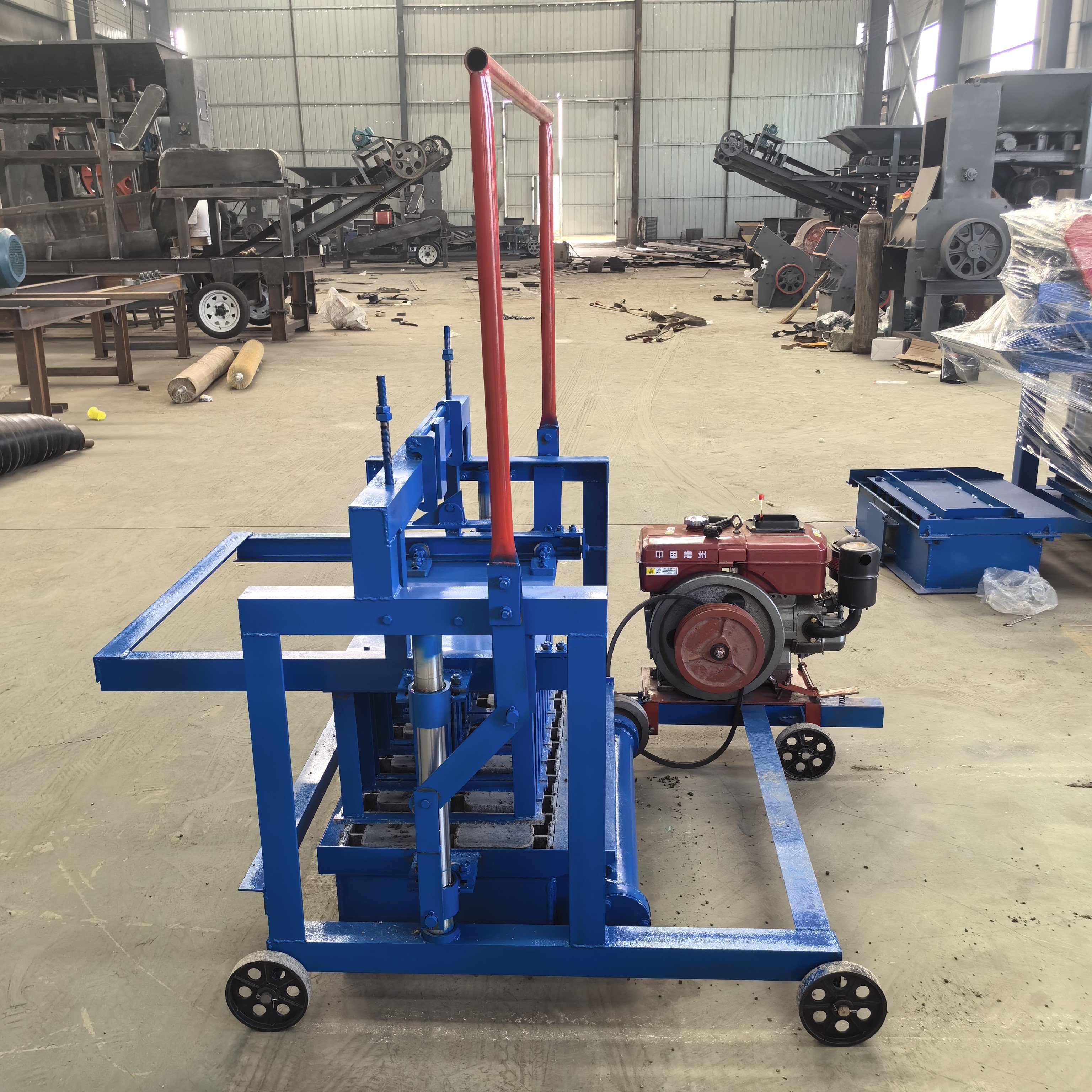 2-45D Diesel Brick Making Machine Semi-Automatic Movable Simple Structure Concrete Cement Clay Block mold Bearing Core