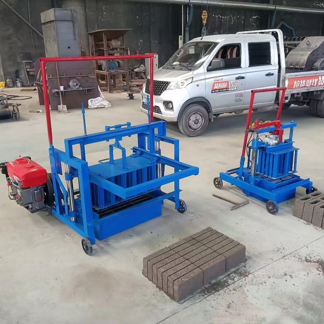 2-45D Diesel Brick Making Machine Semi-Automatic Movable Simple Structure Concrete Cement Clay Block mold Bearing Core
