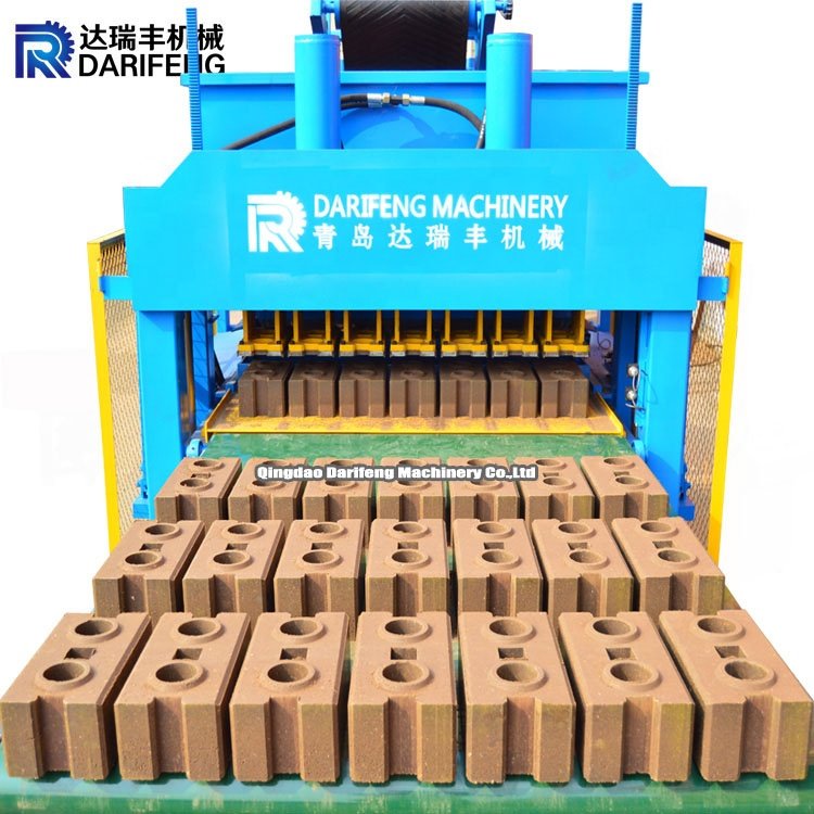 DF7-10 DARIFENG automatic clay interlocking eco brick making machine mexico clay brick making machine in zambia uganda