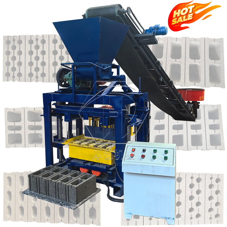 QT4-40 Automatic Manual Press Brick Maker Machine Concrete Cement Hollow Block Production Manual Press Brick Making Machine