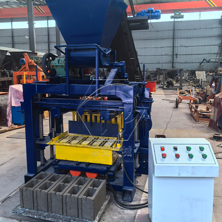 QT4-40 Automatic Manual Press Brick Maker Machine Concrete Cement Hollow Block Production Manual Press Brick Making Machine