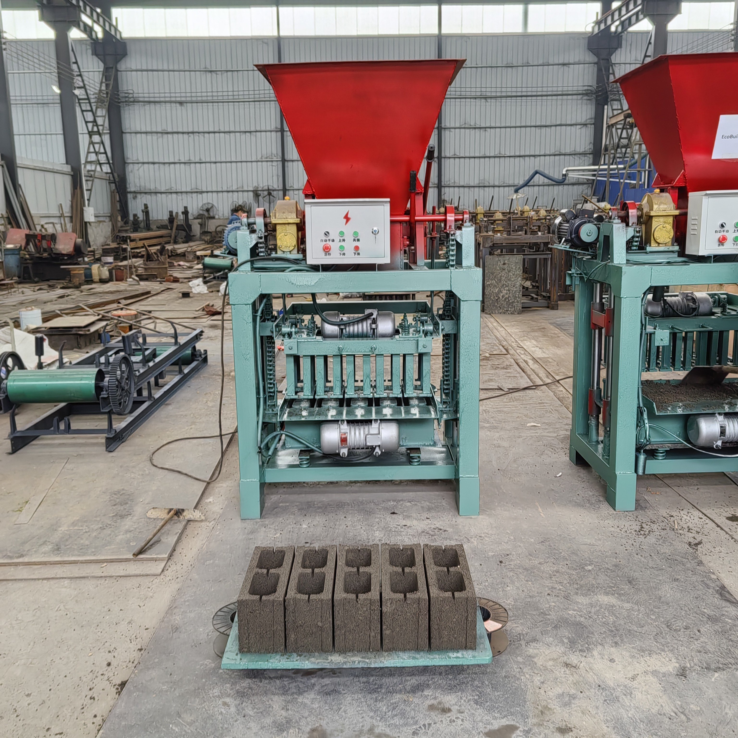 concrete cement solid brick block making machine manual briks making machine brick automatic machine making brick block
