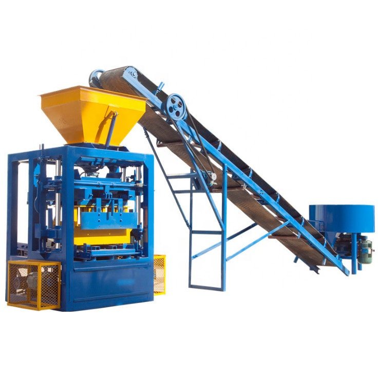 QT4-24 interlocking brick machine for building house