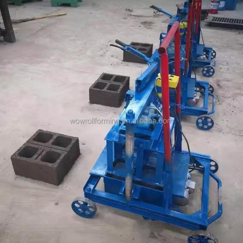 Hot sale high quality small semi electric hollow block and concrete cement making machine