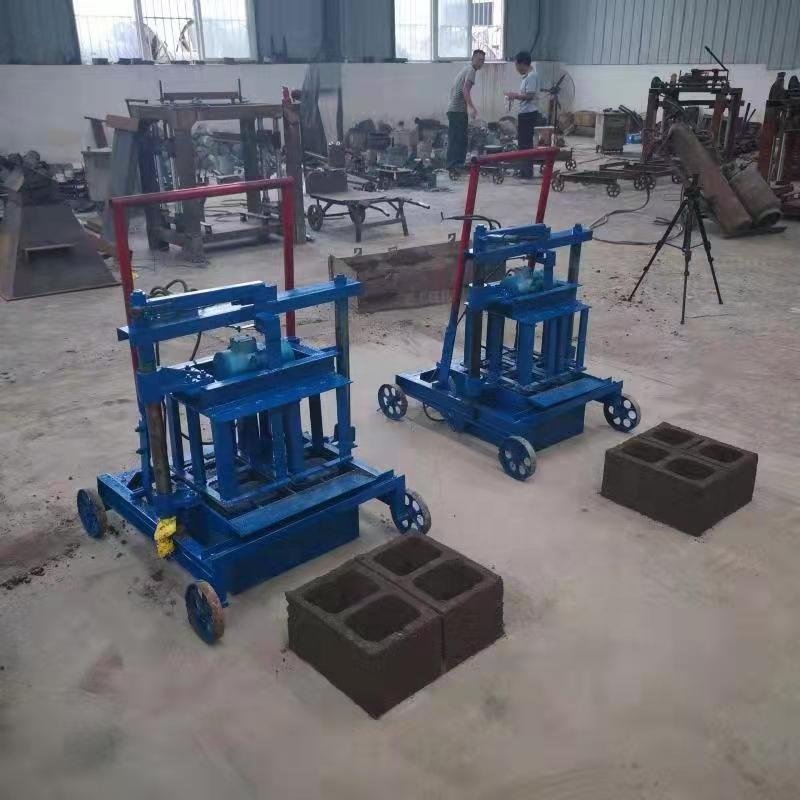 Hot sale high quality small semi electric hollow block and concrete cement making machine