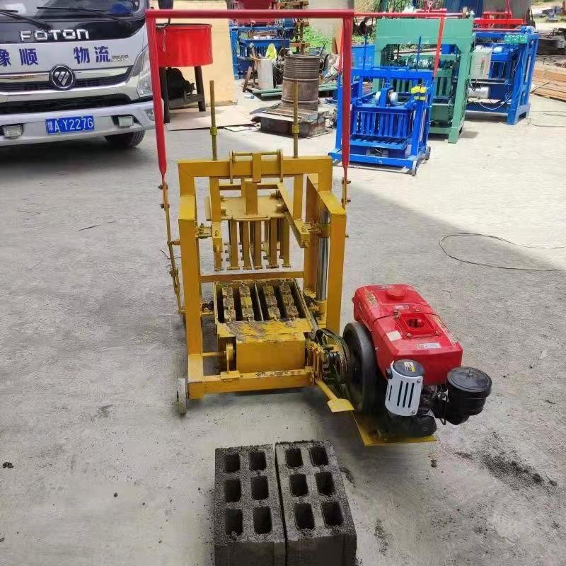 Hot sale high quality small semi electric hollow block and concrete cement making machine
