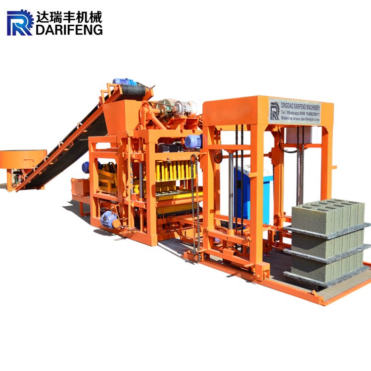 QT4-25 Hollow Block Machine Full Automatic Block Moulding Machine to Make 4inches 6inches 8inches Blocks