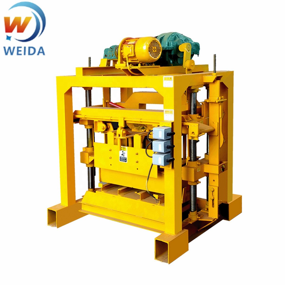 Small Manual Qtj4-40 Hollow Concrete Cement Road Paver Solid Paver Block Brick Making Machine From China