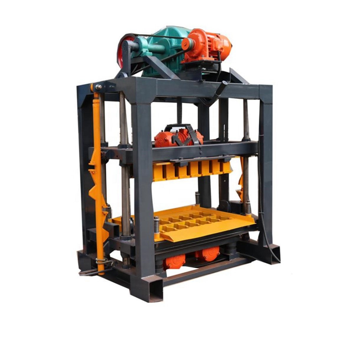 Small Manual Qtj4-40 Hollow Concrete Cement Road Paver Solid Paver Block Brick Making Machine From China
