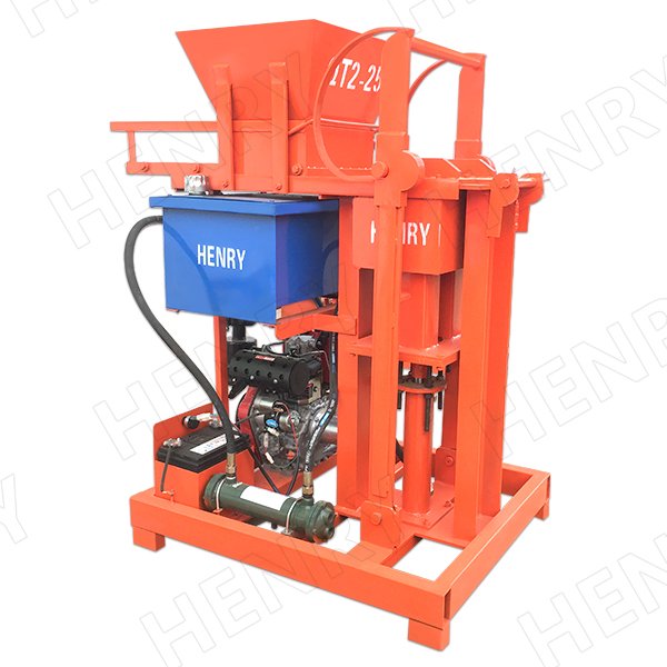 Hr2-25 Diesel Hydraform Brick Machine soil interlocking brick block making machine / manual compressed earth block machine