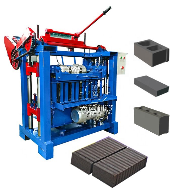 Manual Concrete Hollow Brick Block Making Machine 4-35A High Efficiency Brick Maker