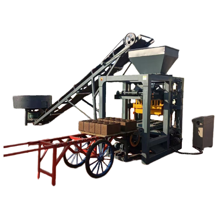 QT4-24 Building Brick making machine for sale in Sudan