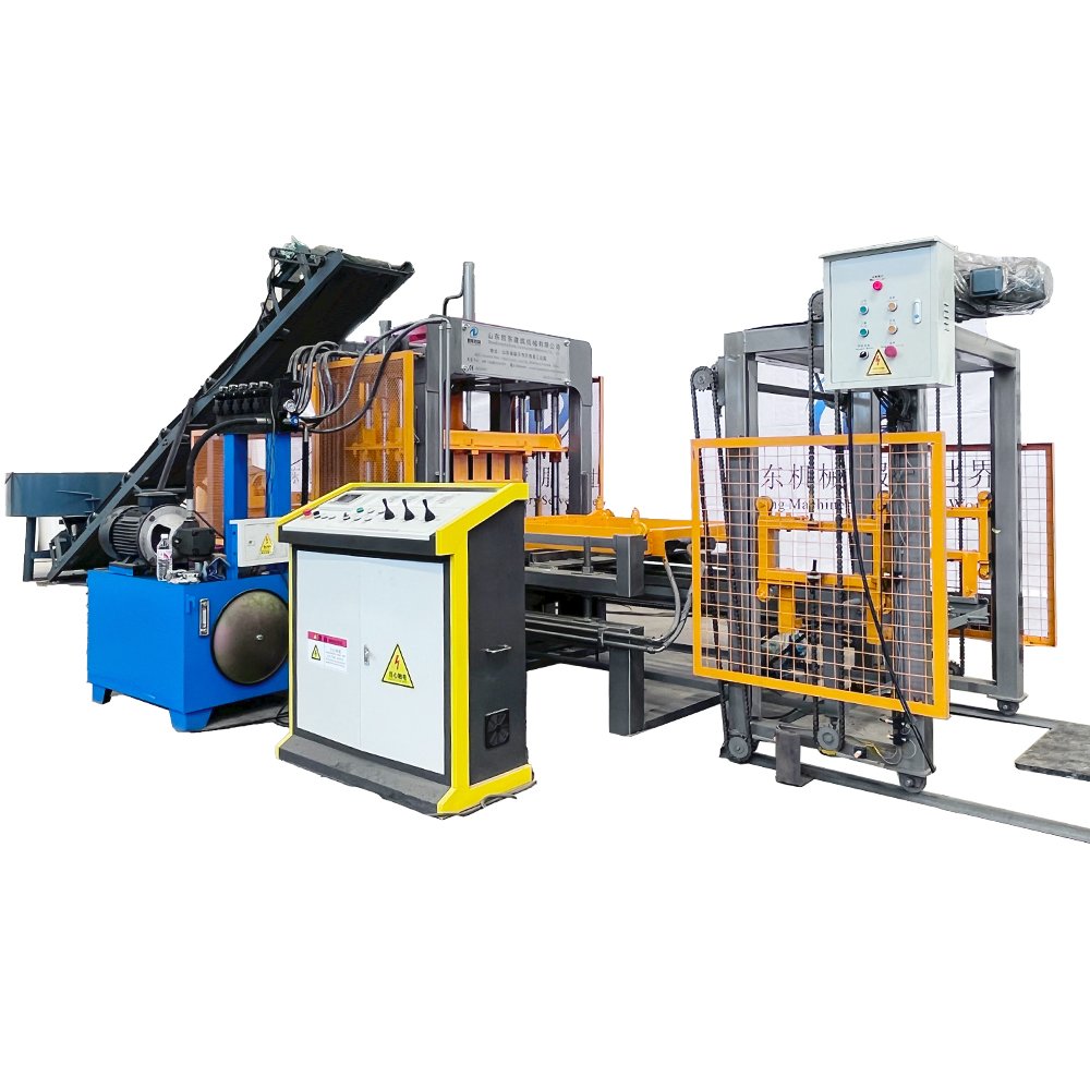 KAIDONG QT4-15E automatic hydraulic concrete brick make machine block brick moulding machine construction brick making machinery