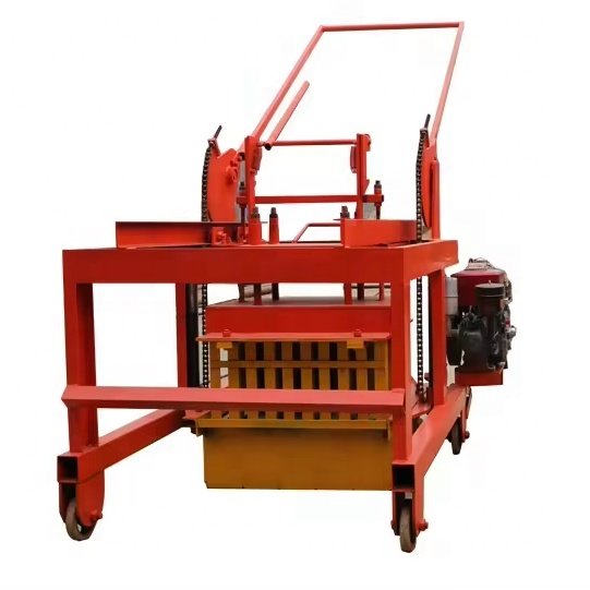 QMY4-45D Diesel egg laying concrete block machine price interlocking Manual of Brick Making Machinery