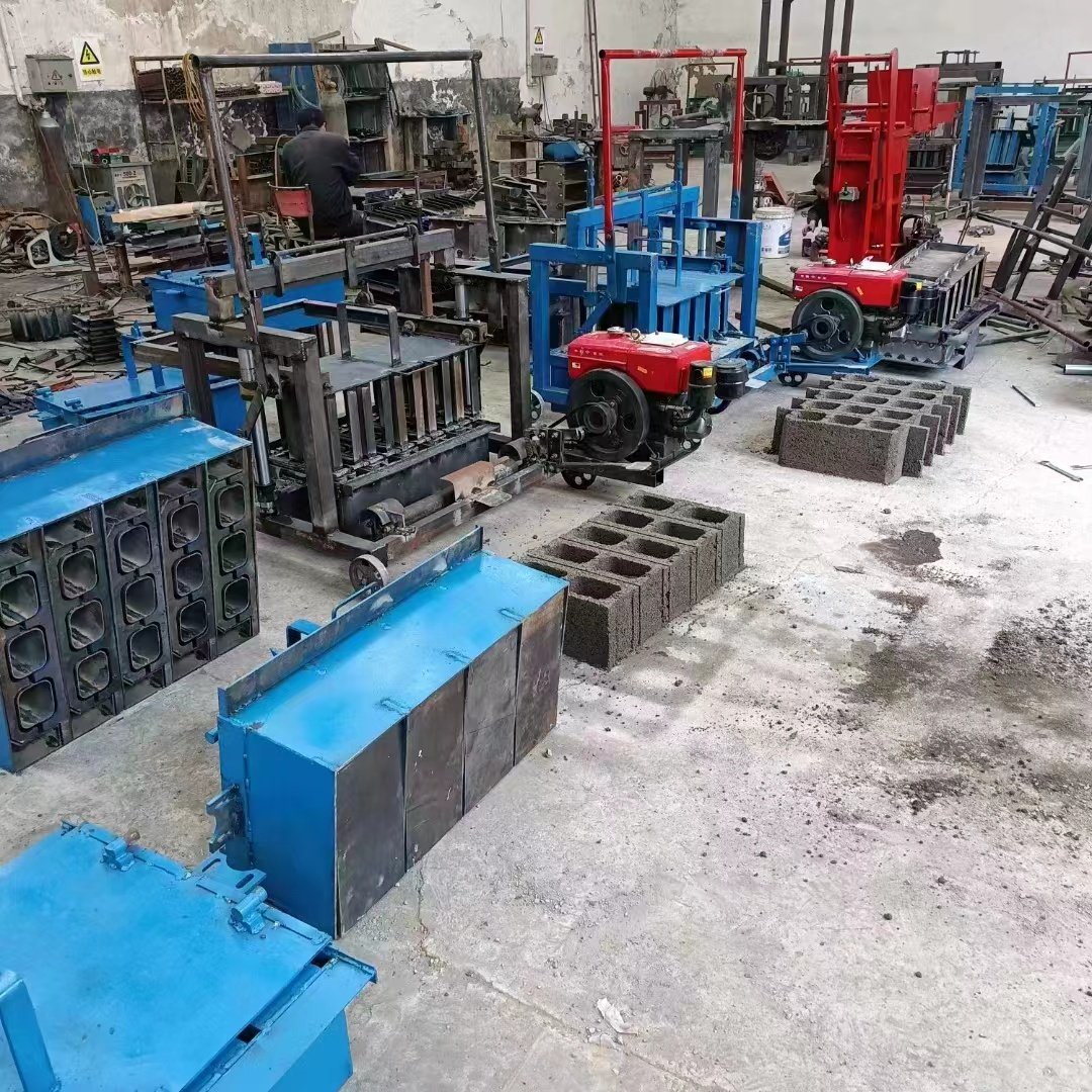 Cement Solid Brick Making Machine Diesel Engine Machine Block Manual Block Machine in Africa Motorcycle Engines Hydraulic Engine