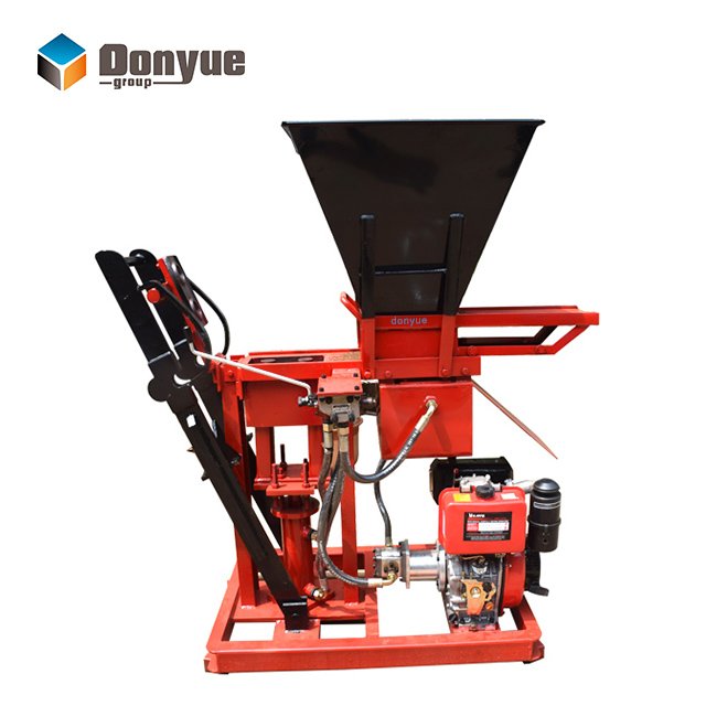 QTS1-25 Hydraulic Interlocking Clay Brick Block Making Machine for Home Use Hydraulic Pressure Brick Molding Machine
