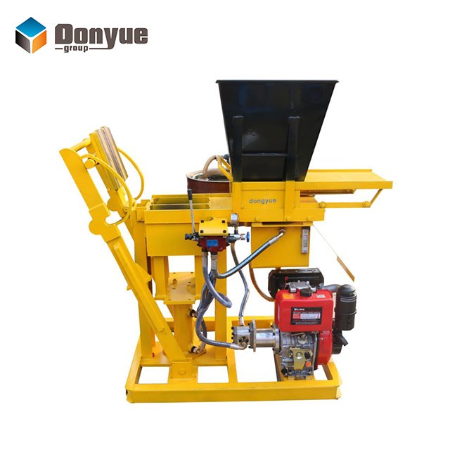 QTS1-25 Hydraulic Interlocking Clay Brick Block Making Machine for Home Use Hydraulic Pressure Brick Molding Machine