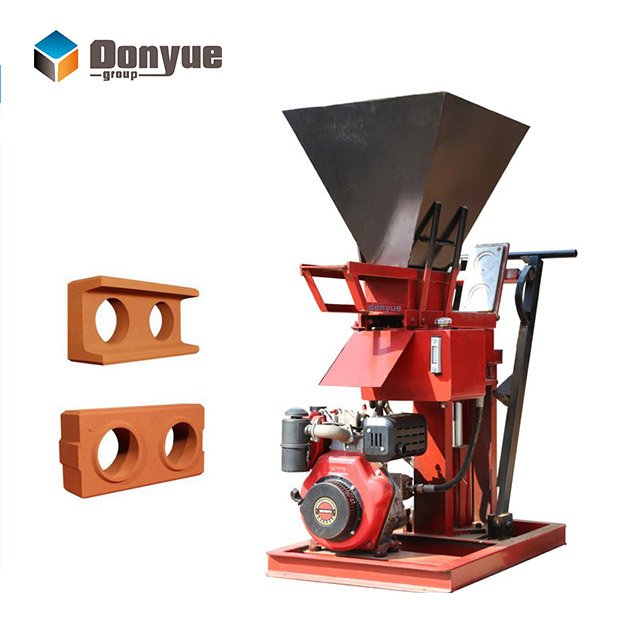 QTS1-25 Hydraulic Interlocking Clay Brick Block Making Machine for Home Use Hydraulic Pressure Brick Molding Machine