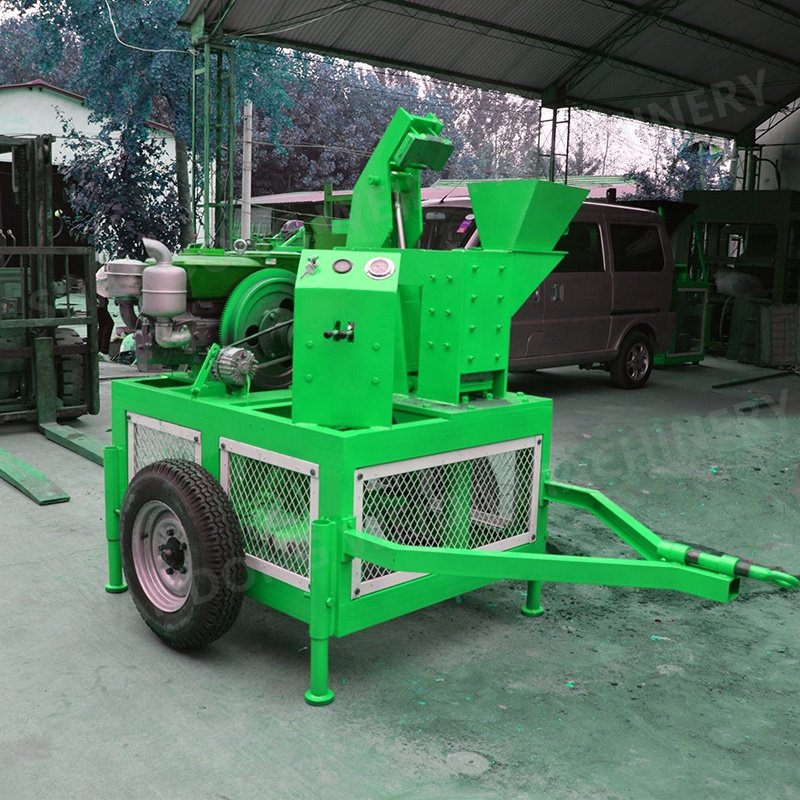 QTC1-20 Clay Roof Tiles Manual Soil Cement Earth Pressing Brick Machine With Lowest Price