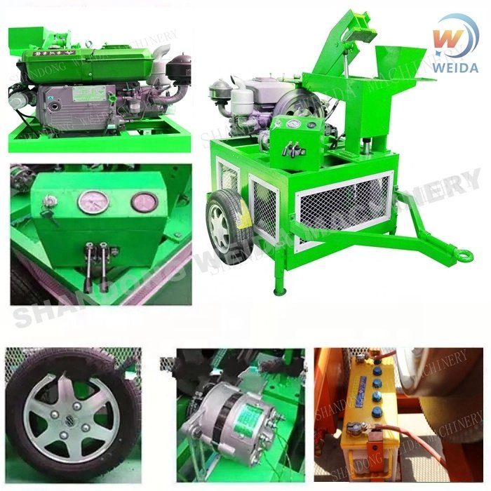 QTC1-20 Clay Roof Tiles Manual Soil Cement Earth Pressing Brick Machine With Lowest Price