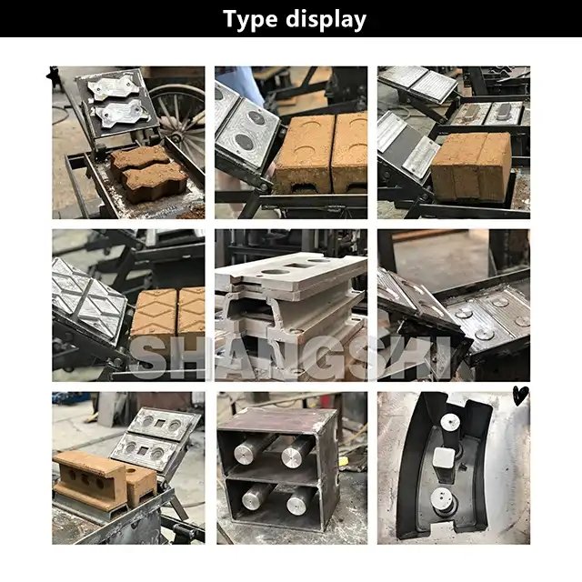 wholesale price automatic manual eco ecological compressed burnt soil and automatic clay bricks making machines