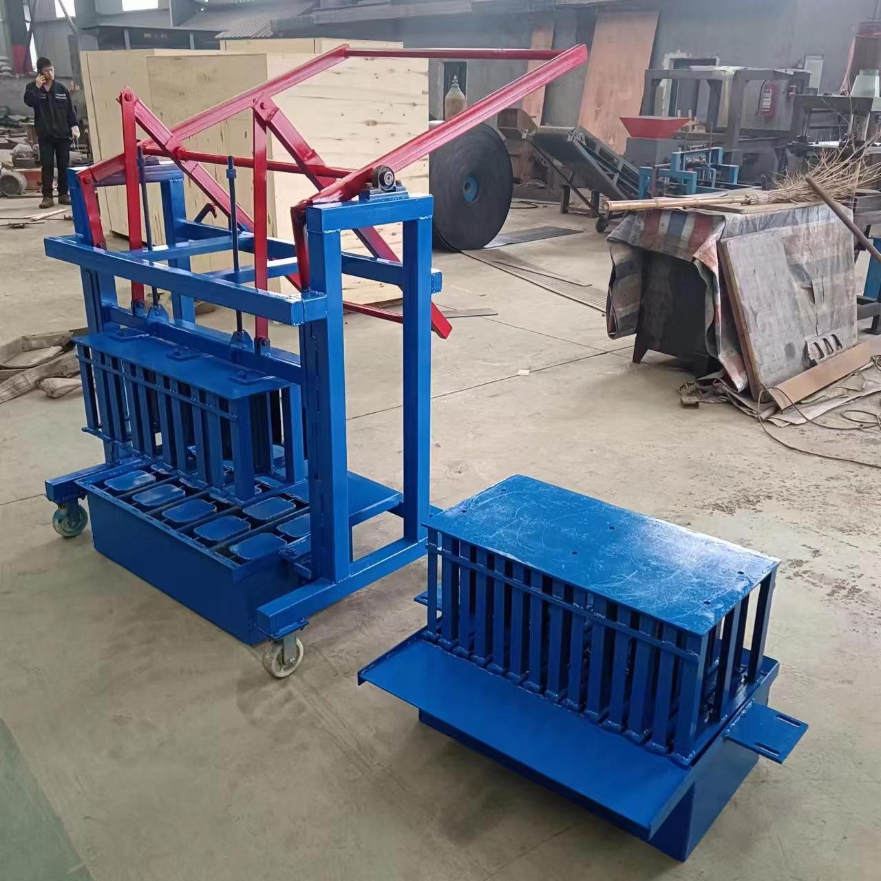 A new type of household non burning disposable concrete brick making machine