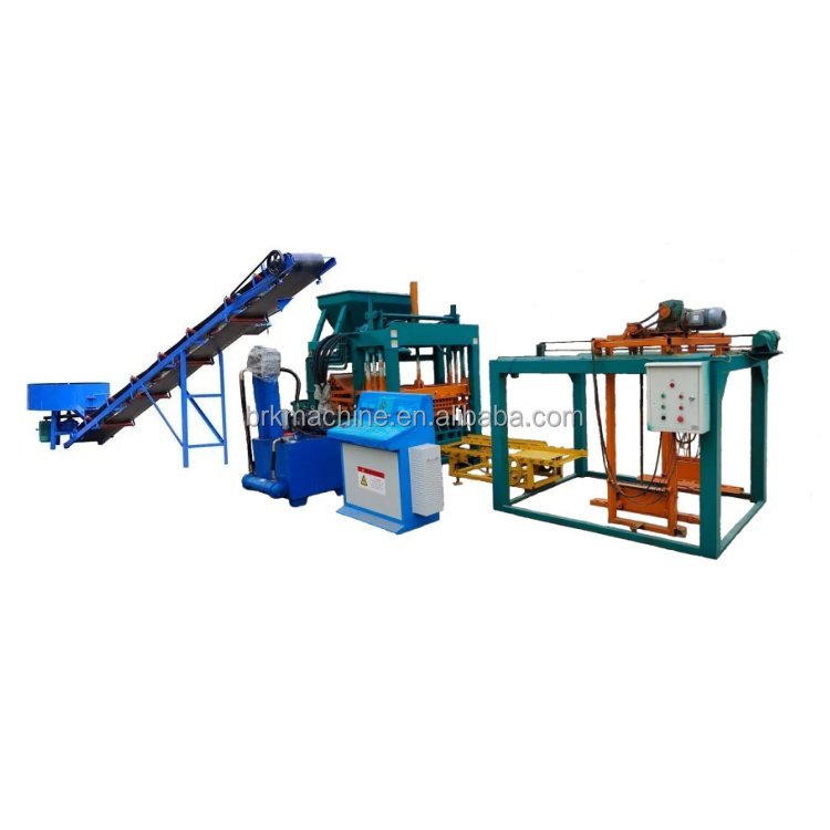 New technology QT4 18 Automatic Hydraulic Press Concrete Cement Solid Brick Block Machine in Cambodi