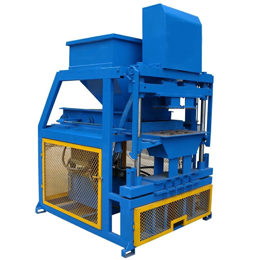 WT4-10 Hydraulic Press fully Automatic Clay Earth Interlocking Brick Making Machine For Sale China