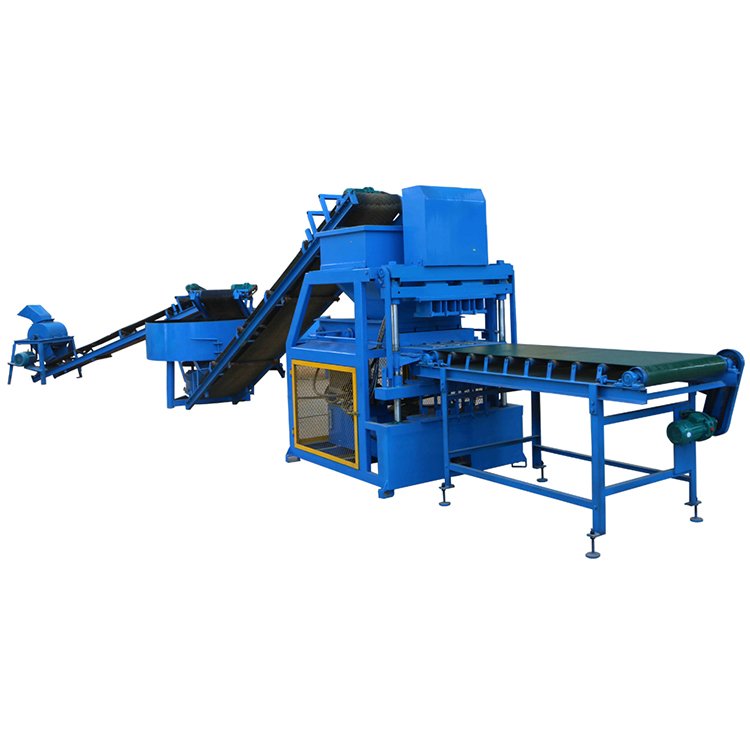 WT4-10 Hydraulic Press fully Automatic Clay Earth Interlocking Brick Making Machine For Sale China