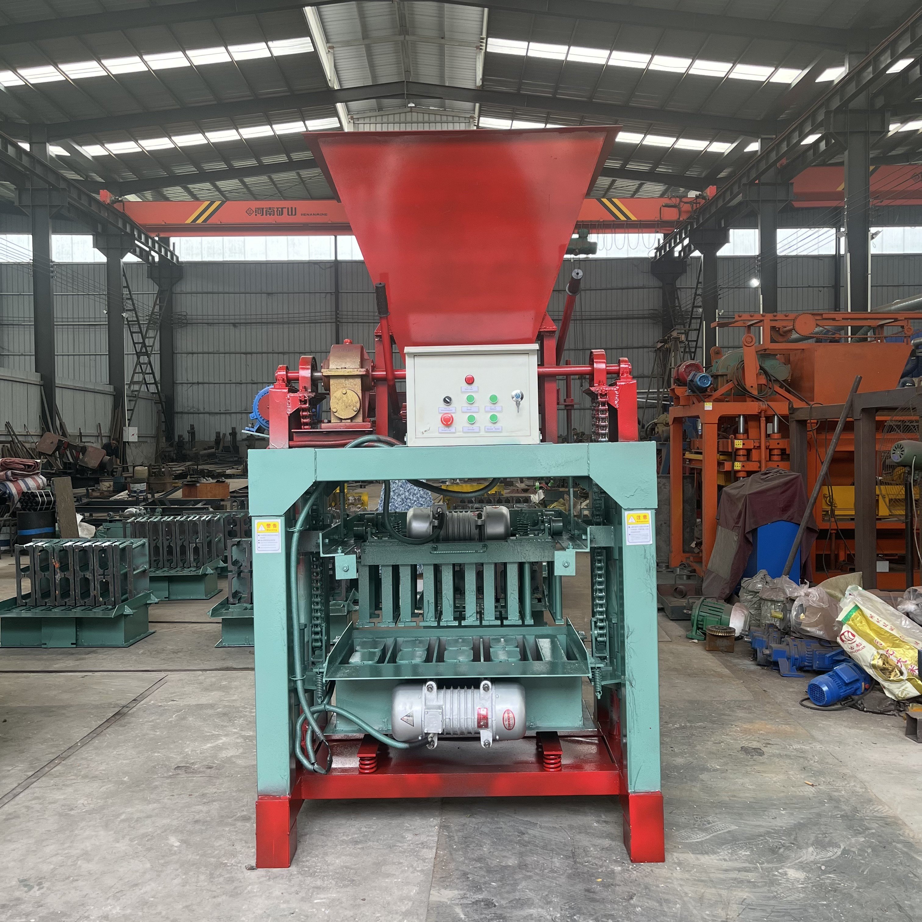 brick machine making automatic concrete hollow block making machine soil cement block making machine