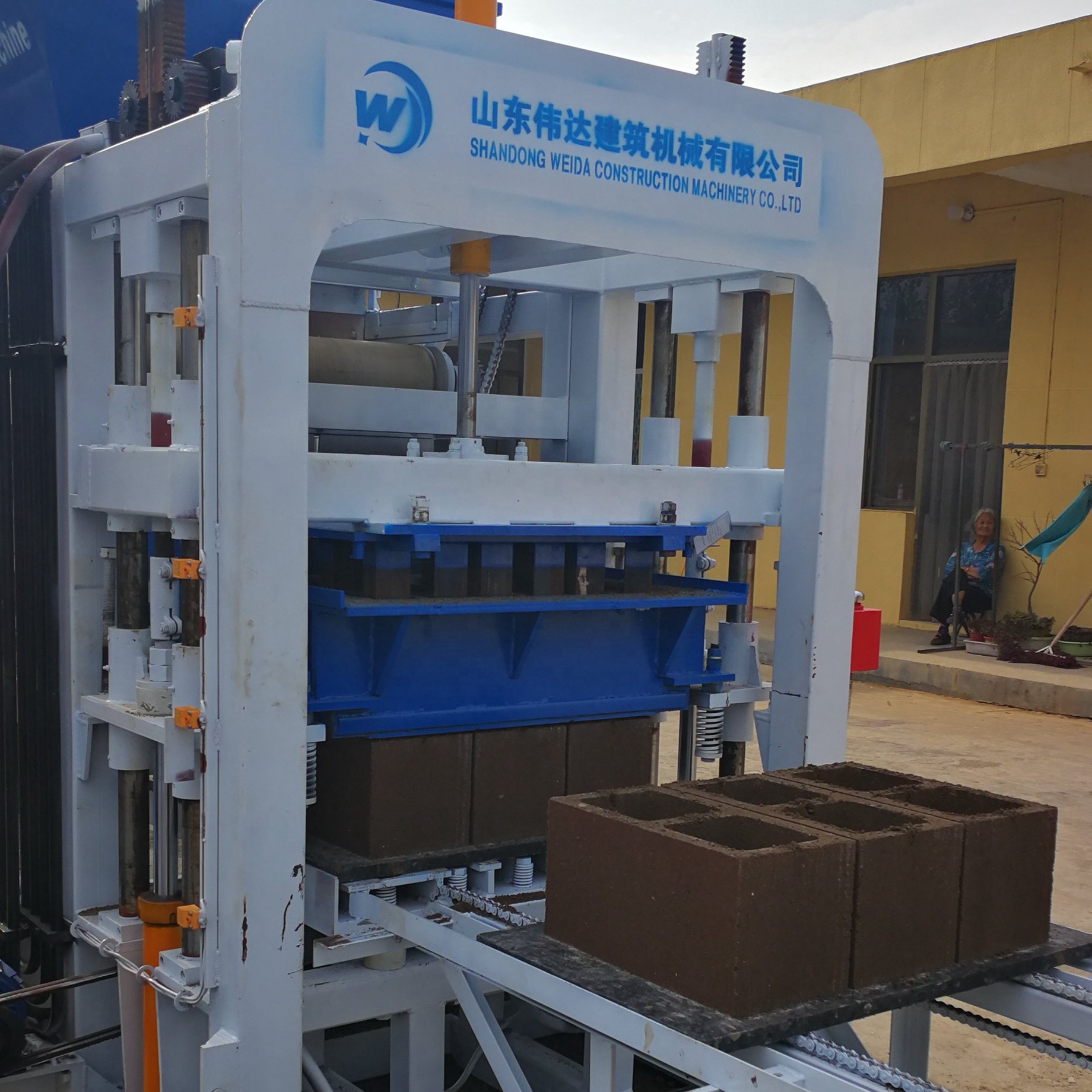 Full automatic concrete block interlocking solid fly ash brick factory garden brick making machinery