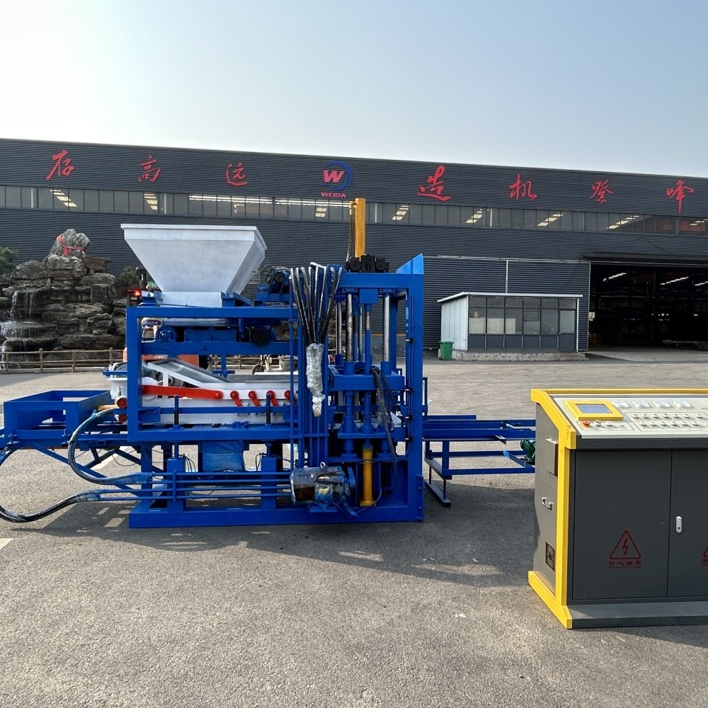 Full automatic concrete block interlocking solid fly ash brick factory garden brick making machinery