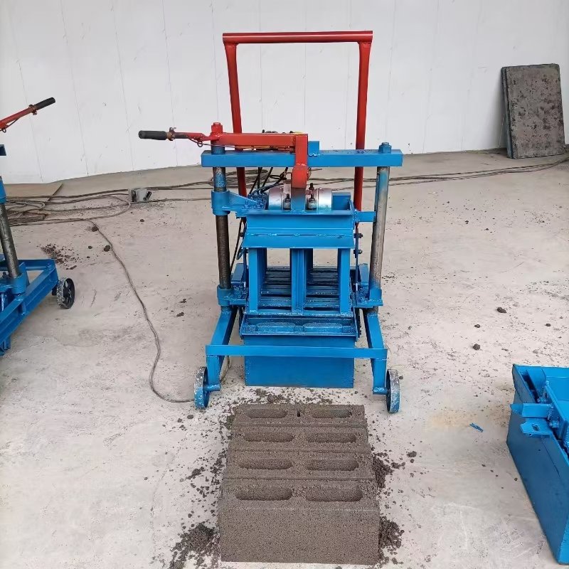 2-45manual Semi Automatic Interlocking Paver Hollow Cement Concrete Block Making Machine 200 1-2 Persons