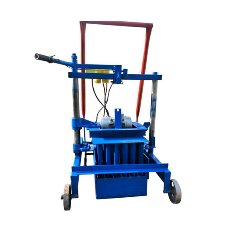 Household small mobile brick machine hollow burn-free cement brick press coagulation brick making machine