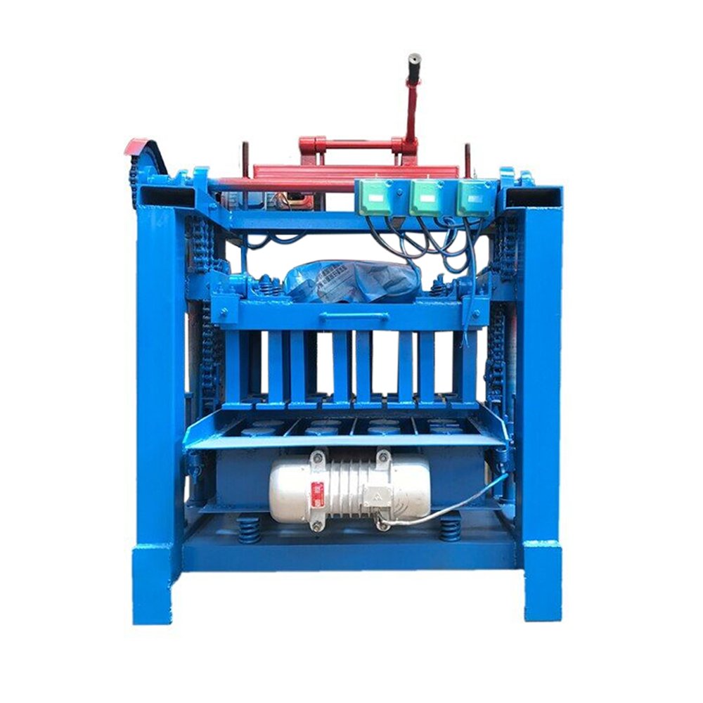 Household small mobile brick machine hollow burn-free cement brick press coagulation brick making machine