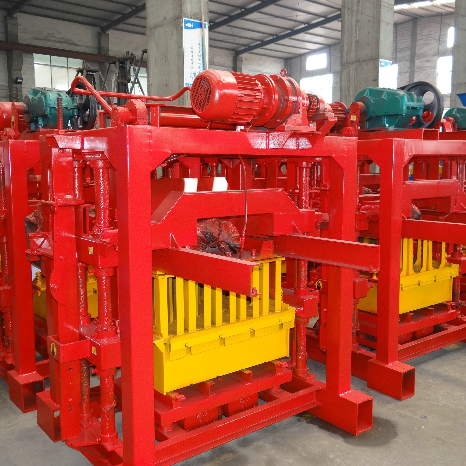 small business machine ideas QT4-40 cement brick making machine fly ash brick machines