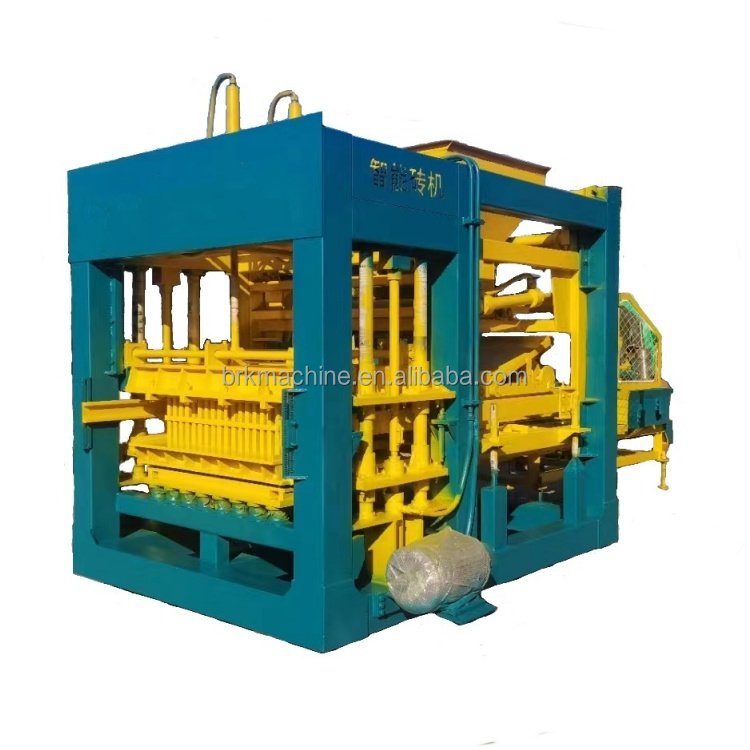 Concrete block machine QT10-15 Fully automatic cement hollow brick making machine