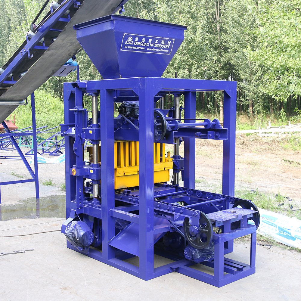 Semi automatic block machine QT4-26 interlocking brick making machine