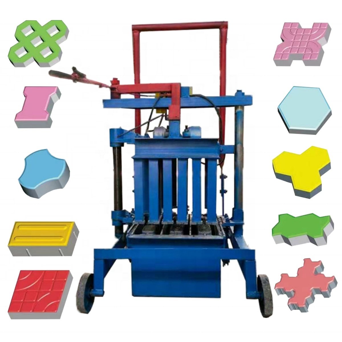Machine For Make Bricks Different Shapes Plastic Brick Making Machine Recycled
