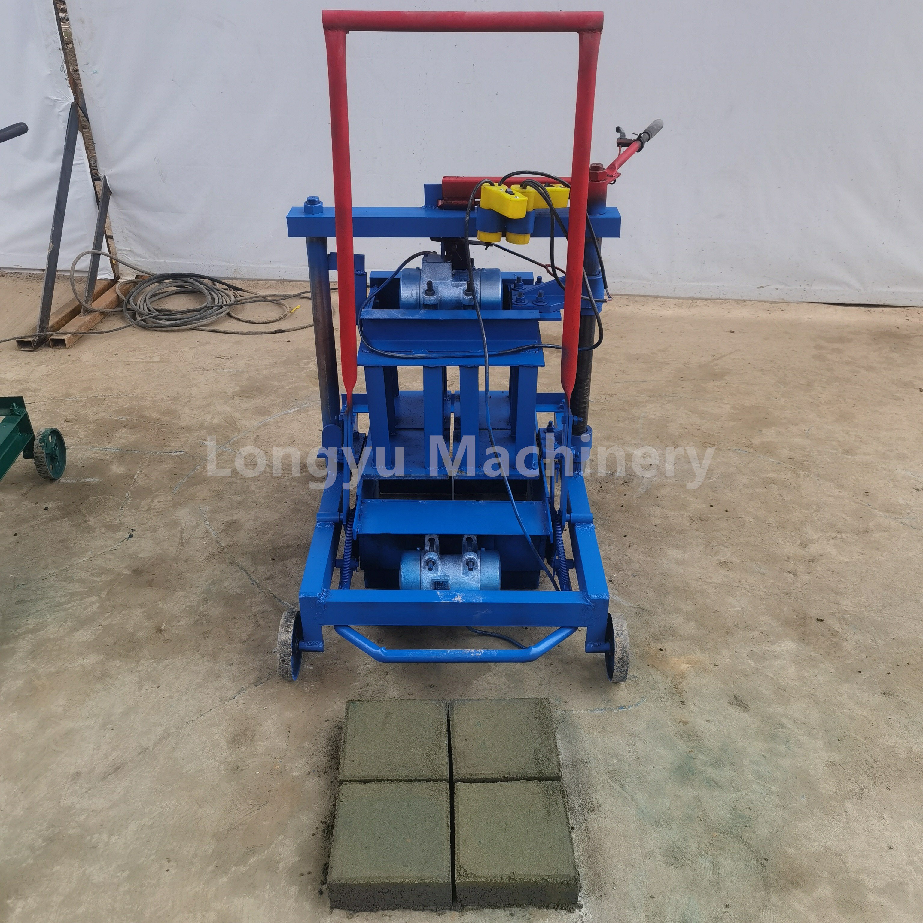 Brick making machine concrete block clay soil brick sand and plastic bricks manufacturing machine