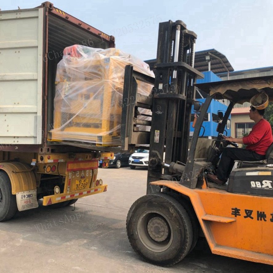 Qtj4-40 Semi Automatic Electric Hollow Concrete Paving Brick Making Machinery Cement Block Moulding Making Maker Press Machine