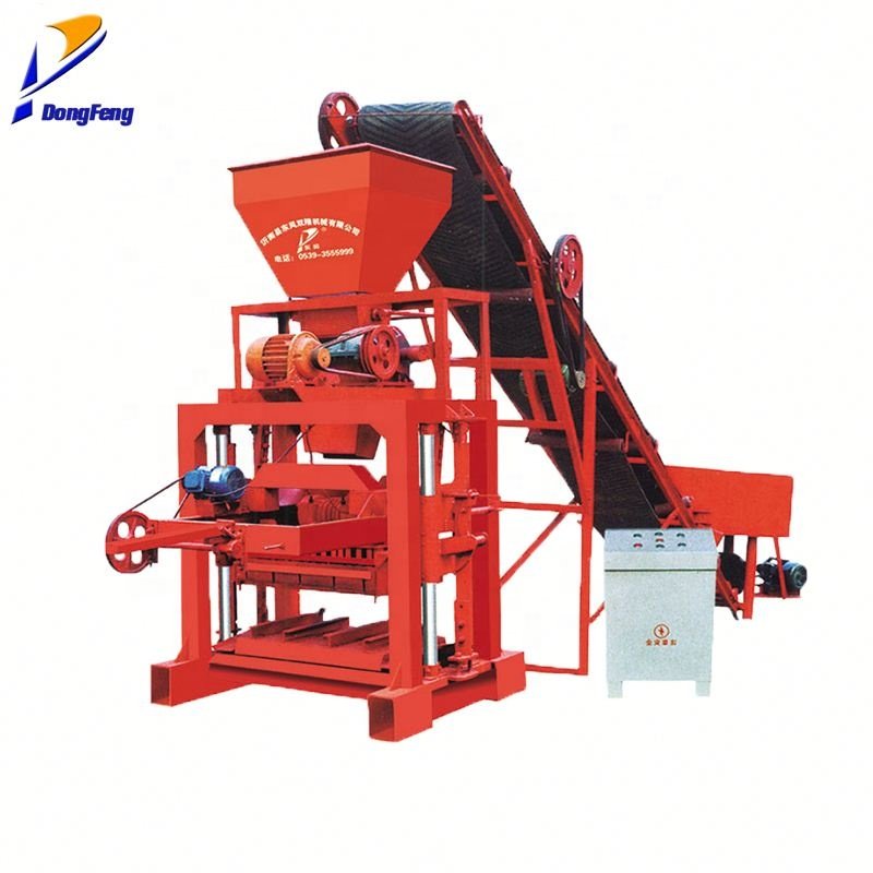 Qt4-35 Semi Automatic Concrete Hollow Block Making Machine Price