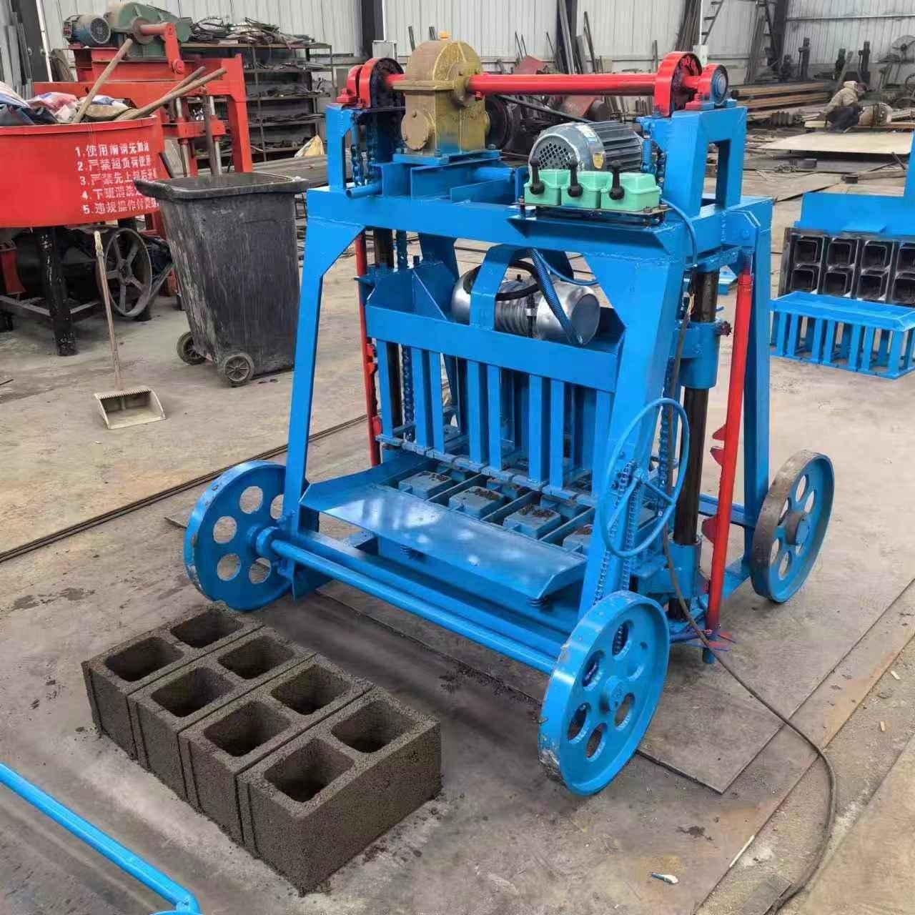 Engine Concrete Cement Solid Block Making Machine Price Automatic Hollow Clay Brick Making Machinery