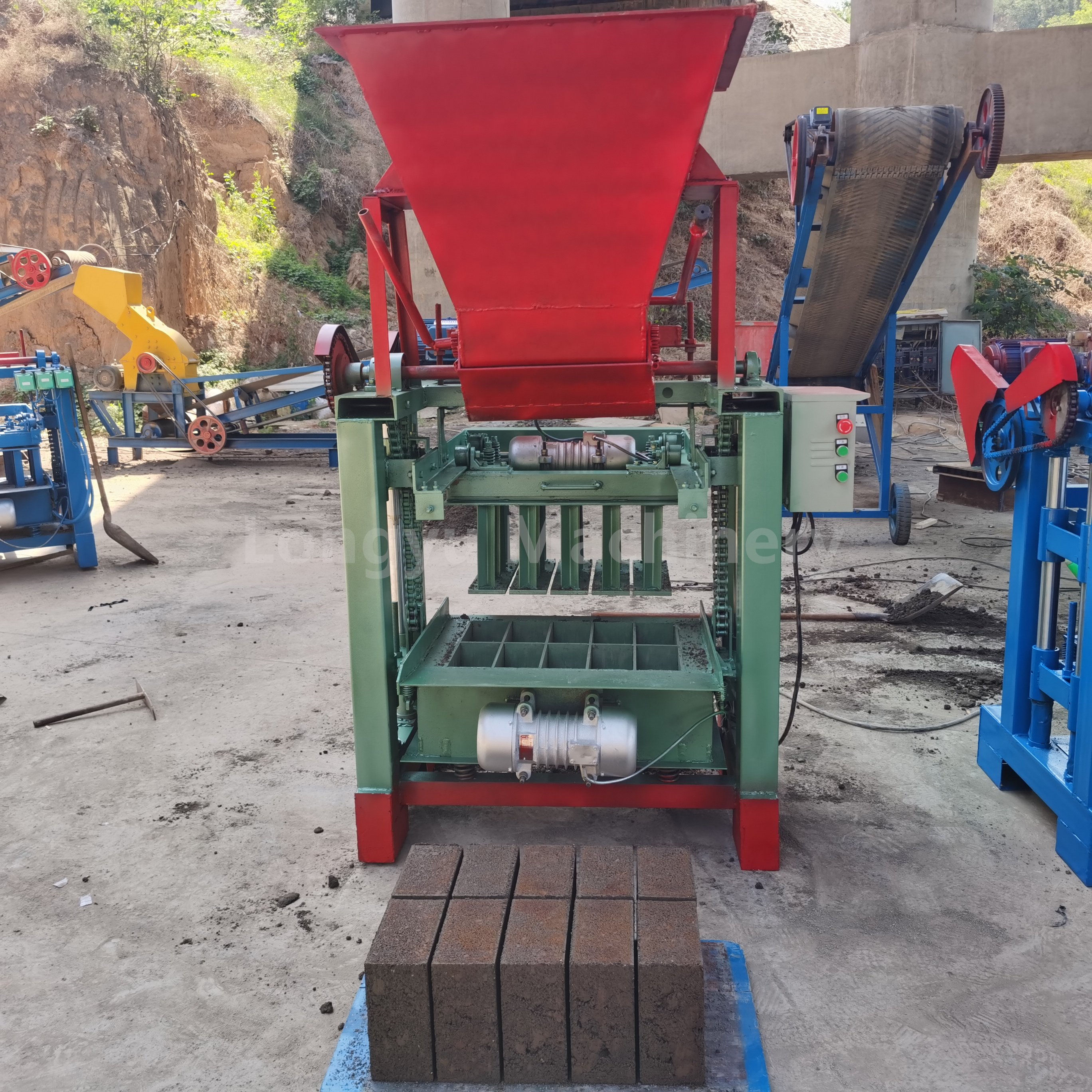 Hot selling item 4-2B aircrete blocks Hallow Concrete Cement Block Making Machine