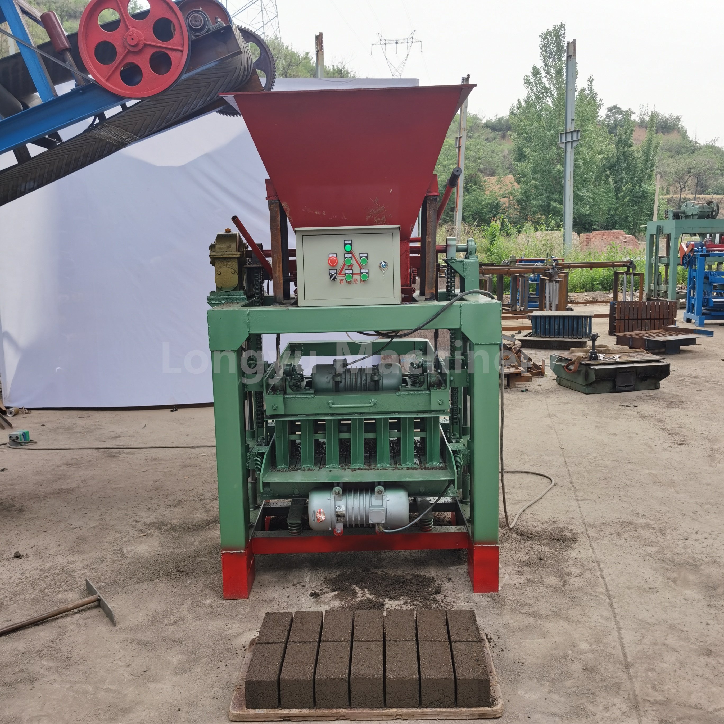 Hot selling item 4-2B aircrete blocks Hallow Concrete Cement Block Making Machine